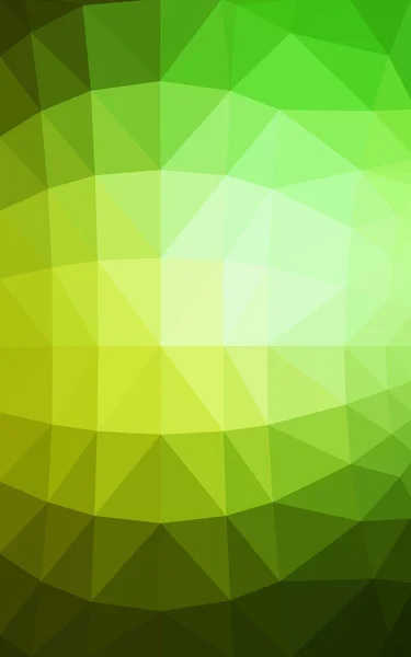 Светло-зеленый многоугольный рисунок, состоящий из треугольников и градиента в стиле оригами — стоковое фото