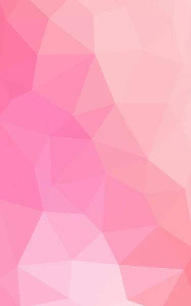 Modèle polygonal rose clair, qui se composent de triangles et de dégradés dans le style origami — Photo
