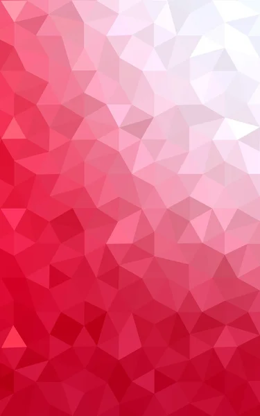 Red polygonal design pattern, which consist of triangles and gradient in origami style. — Stock Photo, Image
