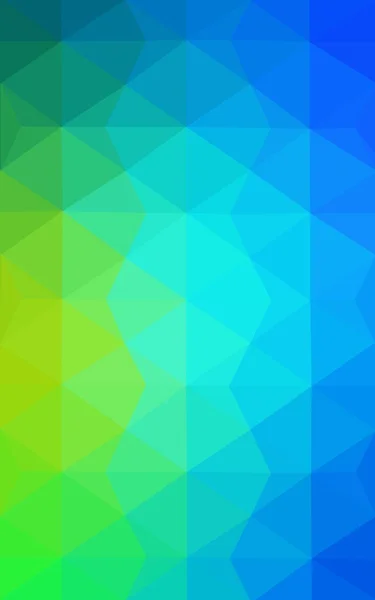 Multicolor grön, blå polygonal designmönster, som består av trianglar och lutningen i origami stil. — Stockfoto