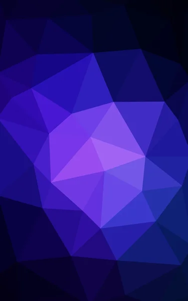 暗蓝色的多边形设计模式，三角形和梯度的折纸样式组成的 — 图库照片