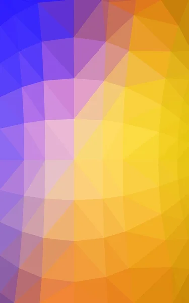 Light blue-yellow polygonal design pattern,which consist of triangles and gradient in origami style — Stock Photo, Image