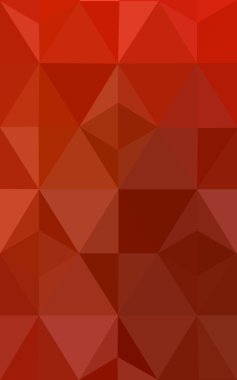 Üçgenler ve degrade origami tarzı oluşur kırmızı köşeli tasarım deseni.