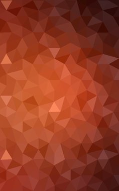 Degrade, arka planda origami stil ve üçgen oluşur turuncu poligonal desen.