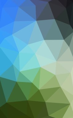 Açık mavi, poligonal tasarım deseni, yeşil üçgenler ve degrade origami tarzı hangi oluşur