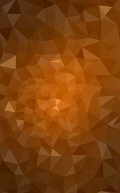Degrade, arka planda origami stil ve üçgen oluşur turuncu poligonal desen.