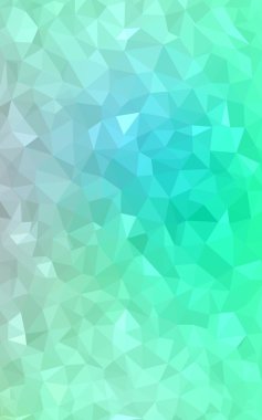 Üçgenler ve degrade origami tarzında oluşan ışık yeşil köşeli tasarım deseni