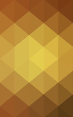 Üçgenler ve degrade origami tarzında oluşan ışık turuncu poligonal tasarım deseni