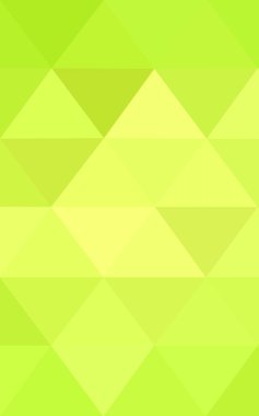 Üçgenler ve degrade origami tarzı oluşur çok renkli yeşil, sarı, turuncu poligonal tasarım deseni.