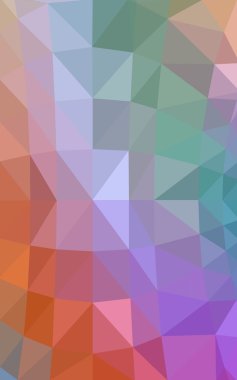 Üçgenler ve degrade origami tarzında oluşan ışık çok renkli köşeli tasarım deseni