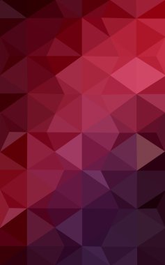 Üçgenler ve degrade origami tarzı oluşur koyu kırmızı köşeli tasarım deseni.