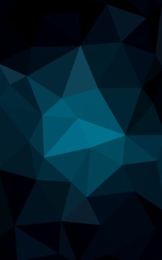 Üçgenler ve degrade origami tarzı oluşur koyu mavi köşeli tasarım deseni