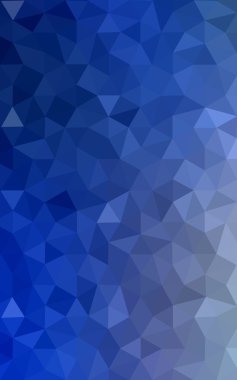 Üçgenler ve degrade origami tarzı oluşur koyu mavi köşeli tasarım deseni.