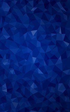 Üçgenler ve degrade origami tarzı oluşur koyu mavi köşeli tasarım deseni