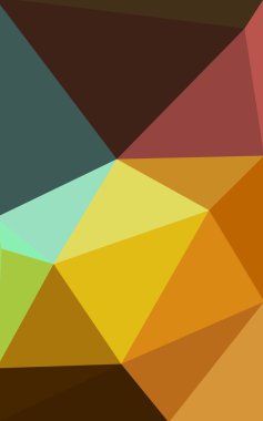 Üçgenler ve degrade origami tarzı oluşur çok renkli koyu poligonal tasarım deseni.