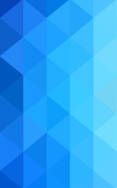 Üçgenler ve degrade origami tarzında oluşan ışık mavi köşeli tasarım deseni