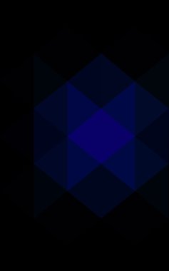 Üçgenler ve degrade origami tarzı oluşur koyu mavi köşeli tasarım deseni