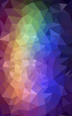 Üçgenler ve degrade origami tarzı oluşur çok renkli köşeli tasarım deseni.