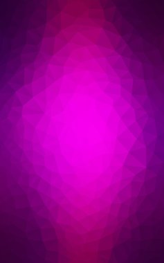 Üçgenler ve degrade origami tarzında oluşan koyu mor kenarlı tasarım deseni