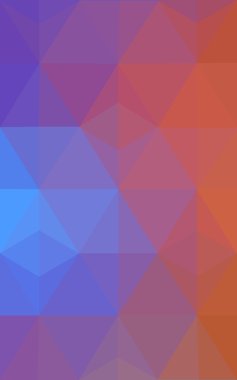 Üçgenler ve degrade origami tarzı oluşur çok renkli mavi, sarı, turuncu poligonal tasarım deseni.