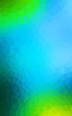 Açık mavi, poligonal tasarım deseni, yeşil üçgenler ve degrade origami tarzı hangi oluşur