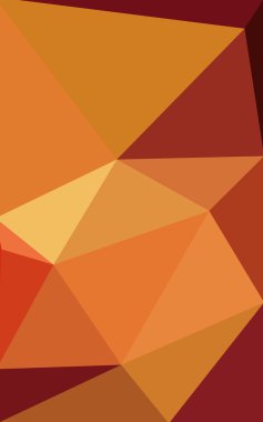 Üçgenler ve degrade origami tarzı oluşur çok renkli koyu kırmızı, sarı, turuncu poligonal tasarım deseni.