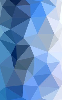 Üçgenler ve degrade origami tarzında oluşan ışık mavi köşeli tasarım deseni