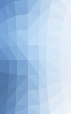 Üçgenler ve degrade origami tarzında oluşan ışık mavi köşeli tasarım deseni