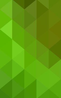 Üçgenler ve degrade origami tarzında oluşan ışık yeşil-sarı poligonal tasarım deseni