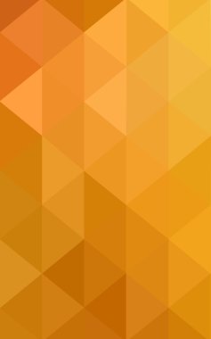 Üçgenler ve degrade origami tarzında oluşan ışık turuncu poligonal tasarım deseni