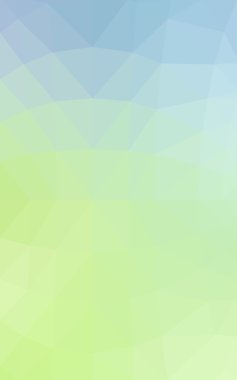 Açık mavi, poligonal tasarım deseni, yeşil üçgenler ve degrade origami tarzı hangi oluşur