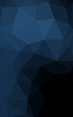 Üçgenler ve degrade origami tarzı oluşur koyu mavi köşeli tasarım deseni