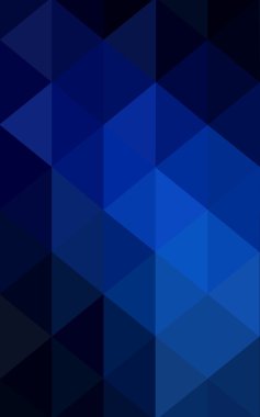 Üçgenler ve degrade origami tarzı oluşur koyu mavi köşeli tasarım deseni