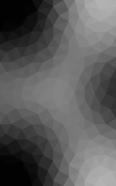 Graues polygonales Muster, das aus Dreiecken und einem Farbverlauf im Origami-Stil besteht. — Stockfoto