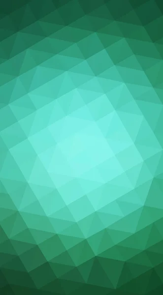 Green polygonal design illustration, which consist of triangles and gradient in origami style.