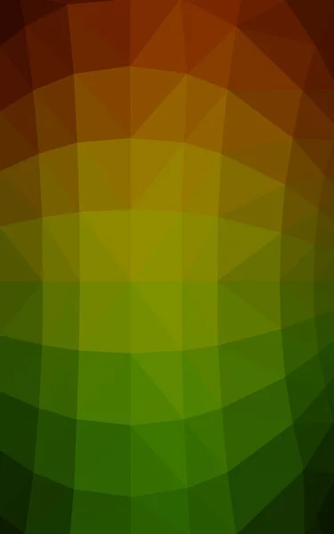 Patrón de diseño poligonal verde oscuro, rojo, que consiste en triángulos y gradiente en estilo origami —  Fotos de Stock