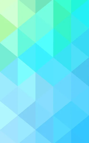 Biru muda, pola desain poligonal hijau, yang terdiri dari segitiga dan gradien dalam gaya origami — Stok Foto