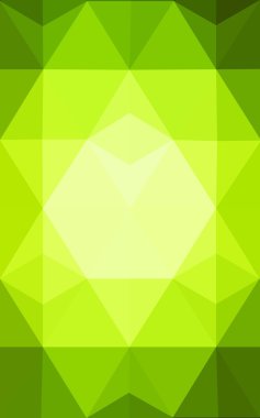 Üçgenler ve degrade origami tarzı oluşur çok renkli yeşil, sarı, turuncu poligonal tasarım deseni.