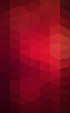 Üçgenler ve degrade origami tarzı oluşur koyu kırmızı köşeli tasarım deseni