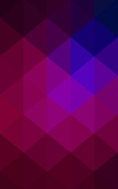 Üçgenler ve degrade origami tarzı oluşur koyu pembe, mavi köşeli tasarım deseni