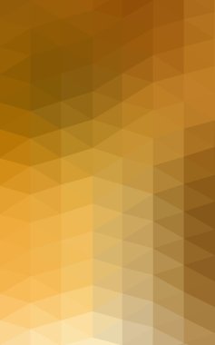 Üçgenler ve degrade origami tarzında oluşan ışık turuncu poligonal tasarım deseni