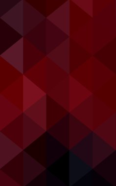 Üçgenler ve degrade origami tarzı oluşur koyu kırmızı köşeli tasarım deseni