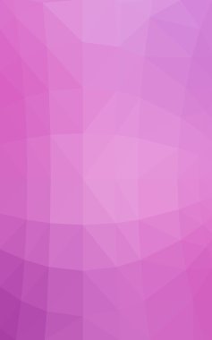 Üçgenler ve degrade origami tarzında oluşan hafif pembe poligonal tasarım deseni