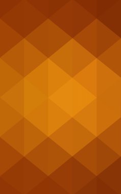 Üçgenler ve degrade origami tarzında oluşan ışık turuncu poligonal tasarım deseni