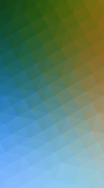 Üçgenler ve degrade origami tarzı oluşur çok renkli yeşil, mavi köşeli tasarım illüstrasyon.