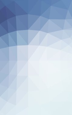 Üçgenler ve degrade origami tarzında oluşan ışık mavi köşeli tasarım deseni