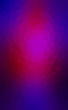 Üçgenler ve degrade origami tarzı oluşur koyu pembe, mavi köşeli tasarım deseni