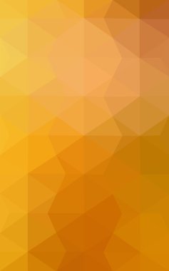 Degrade, arka planda origami stil ve üçgen oluşur turuncu poligonal desen.