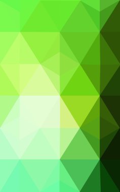 Üçgenler ve degrade origami tarzı oluşur yeşil köşeli tasarım deseni.