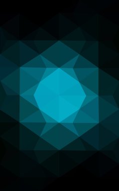 Üçgenler ve degrade origami tarzı oluşur koyu mavi köşeli tasarım deseni.